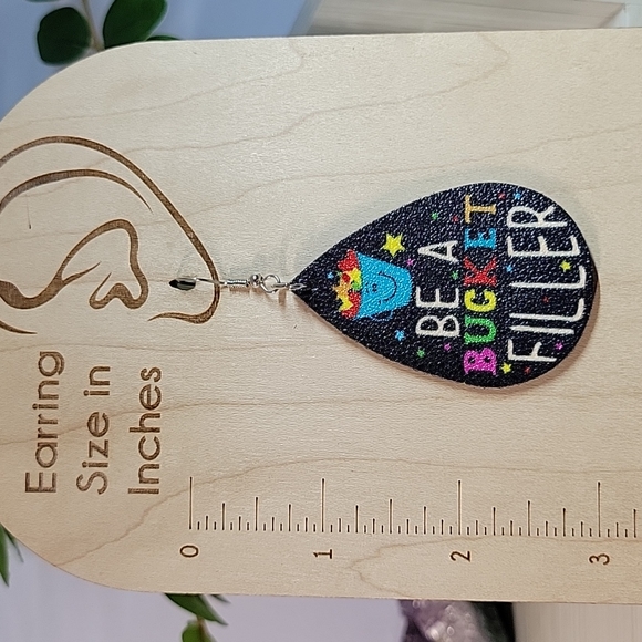 Teacher Life Kindness Drop Earrings - Picture 2 of 4